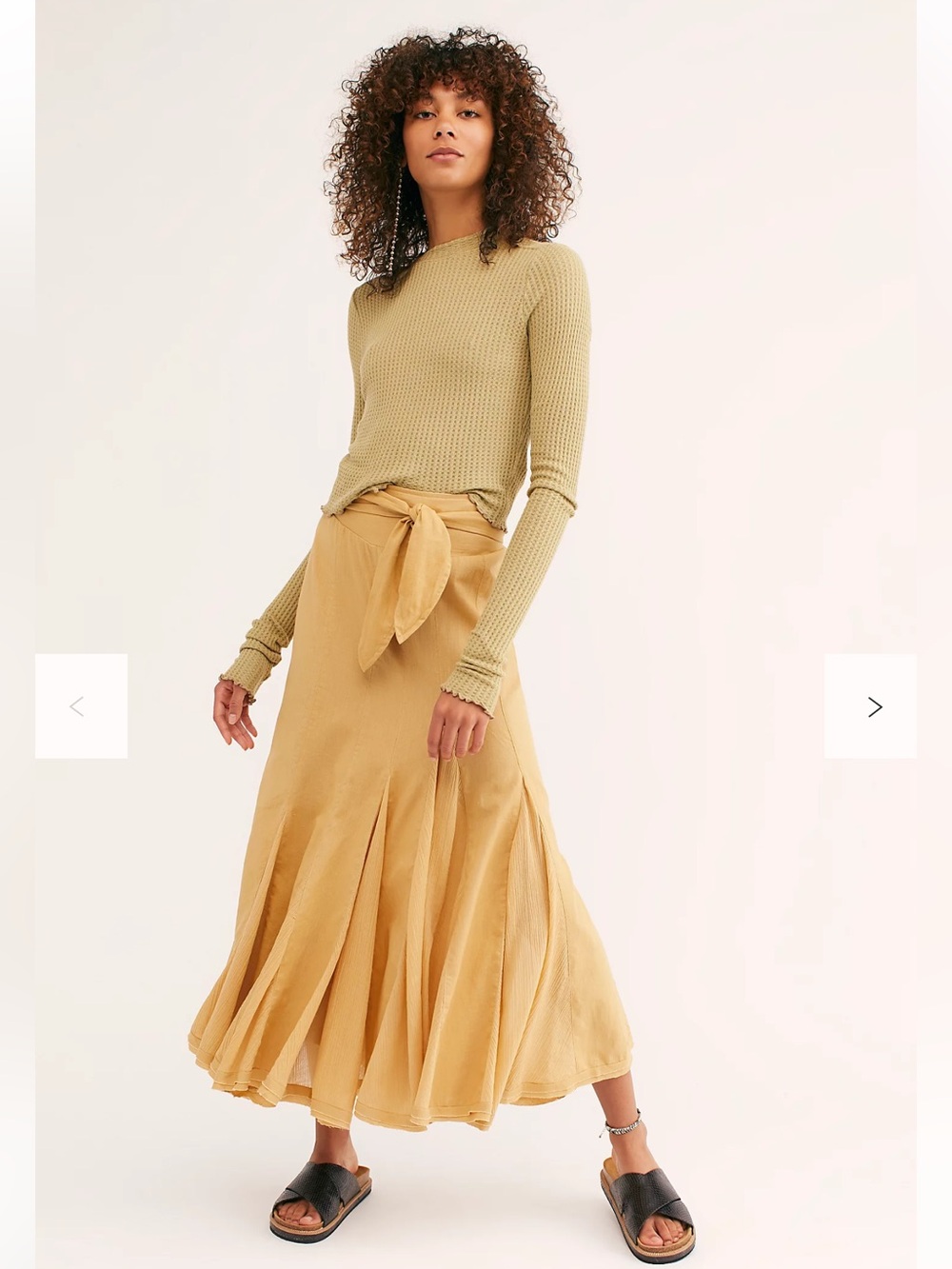 Free People Marguerita maxi skirt. Size small-medium